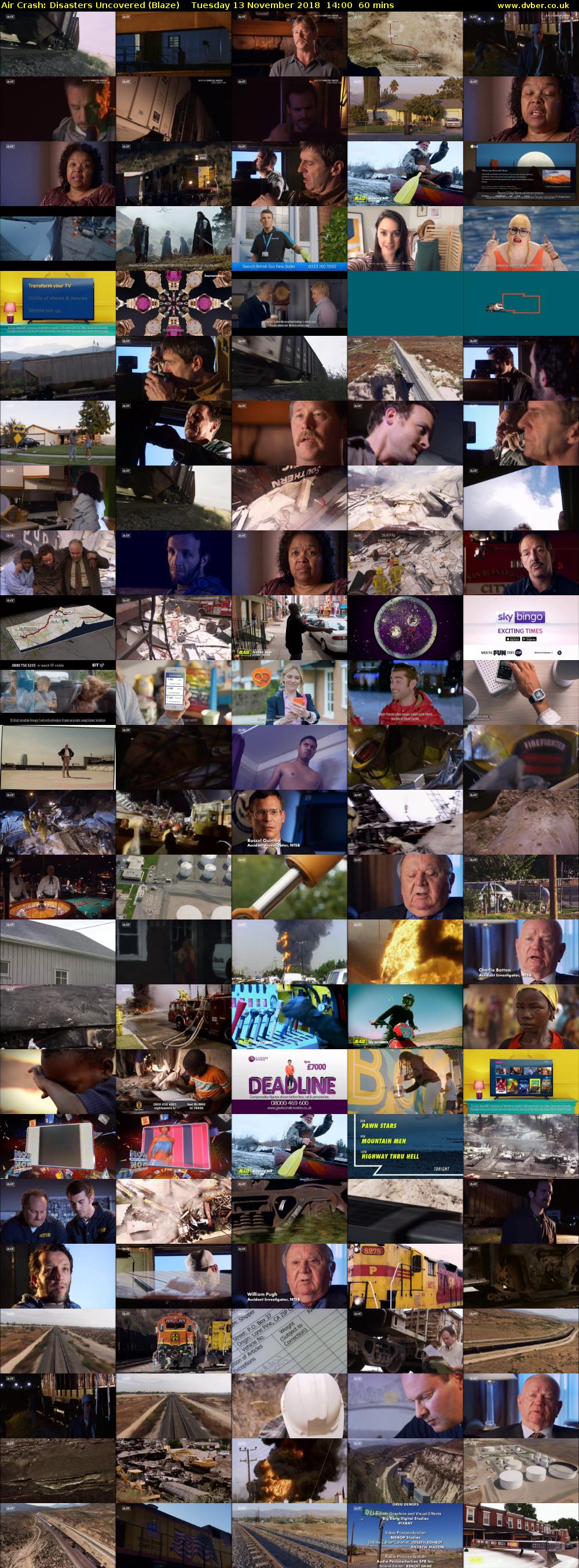 Air Crash: Disasters Uncovered (Blaze) Tuesday 13 November 2018 14:00 - 15:00