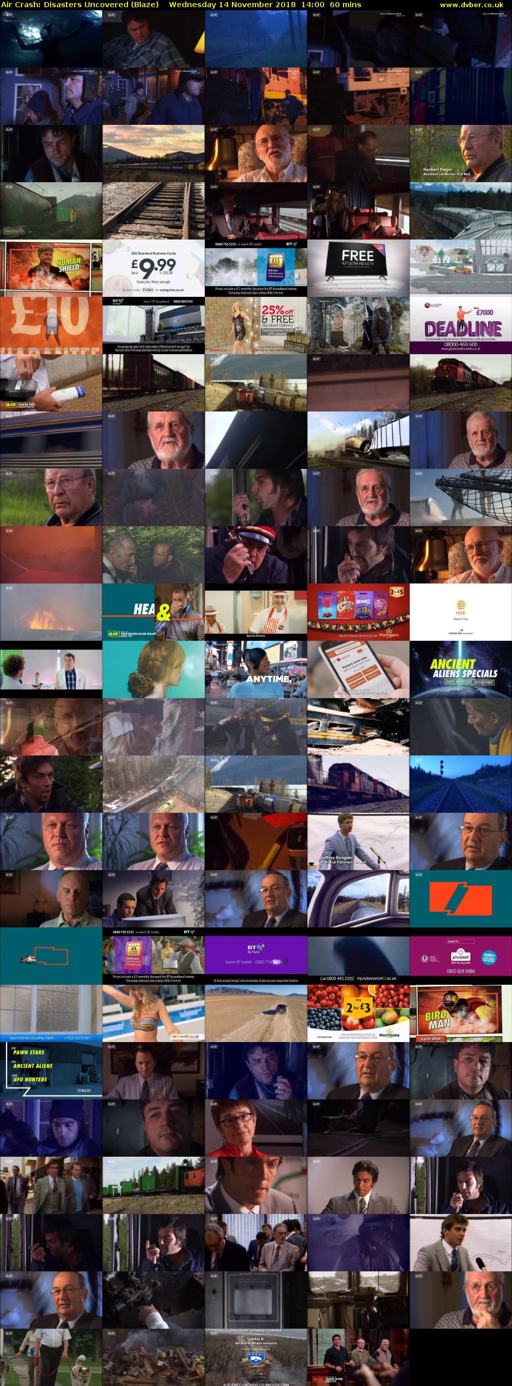 Air Crash: Disasters Uncovered (Blaze) Wednesday 14 November 2018 14:00 - 15:00