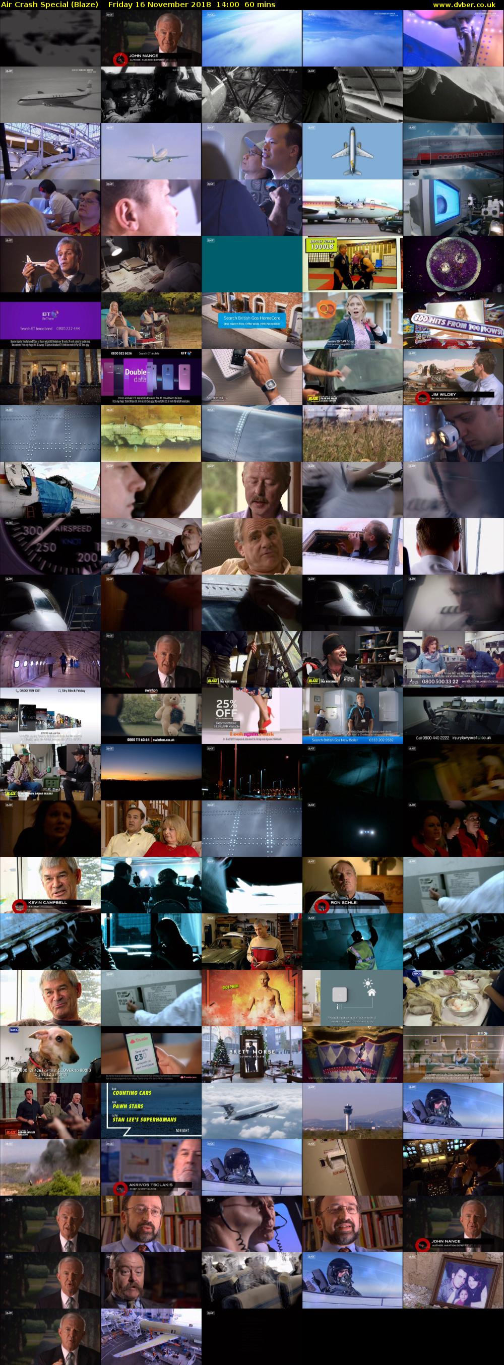 Air Crash Special (Blaze) Friday 16 November 2018 14:00 - 15:00