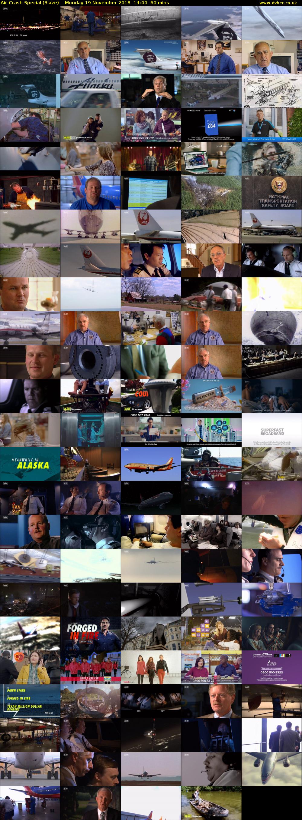 Air Crash Special (Blaze) Monday 19 November 2018 14:00 - 15:00