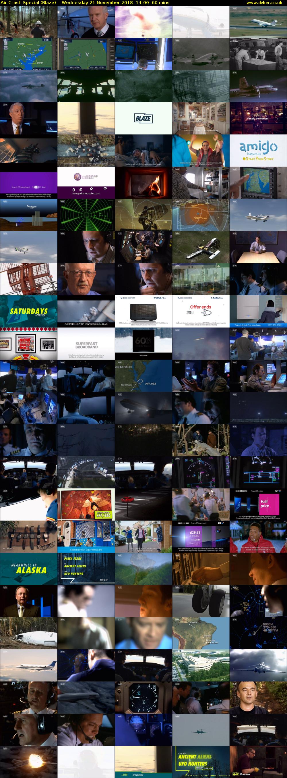 Air Crash Special (Blaze) Wednesday 21 November 2018 14:00 - 15:00