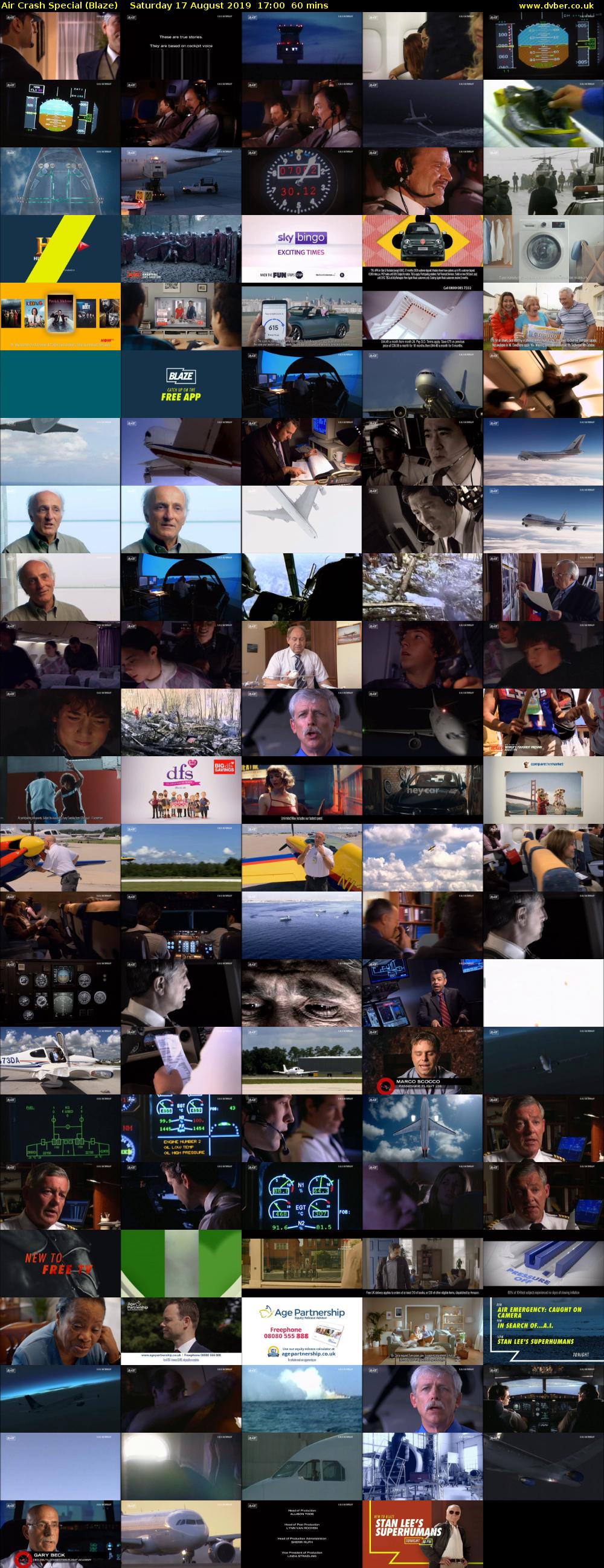 Air Crash Special (Blaze) Saturday 17 August 2019 17:00 - 18:00