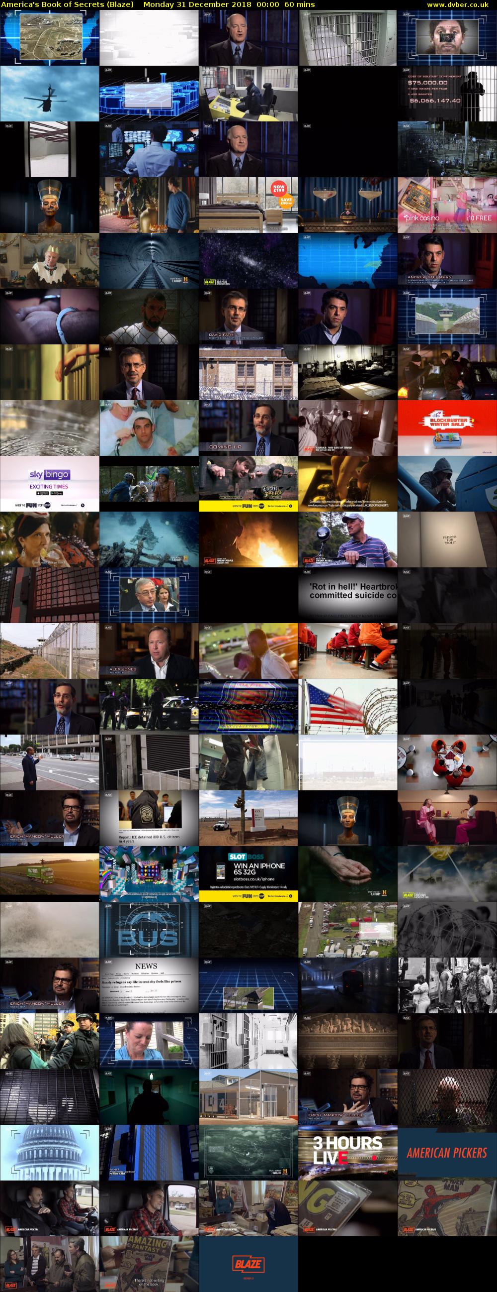 America's Book of Secrets (Blaze) Monday 31 December 2018 00:00 - 01:00