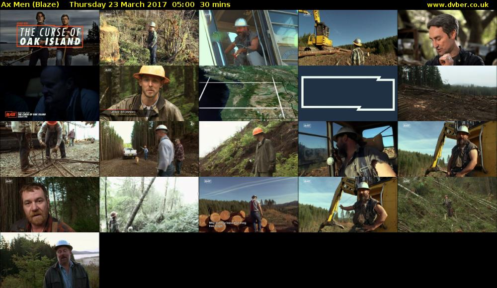 Ax Men (Blaze) Thursday 23 March 2017 05:00 - 05:30