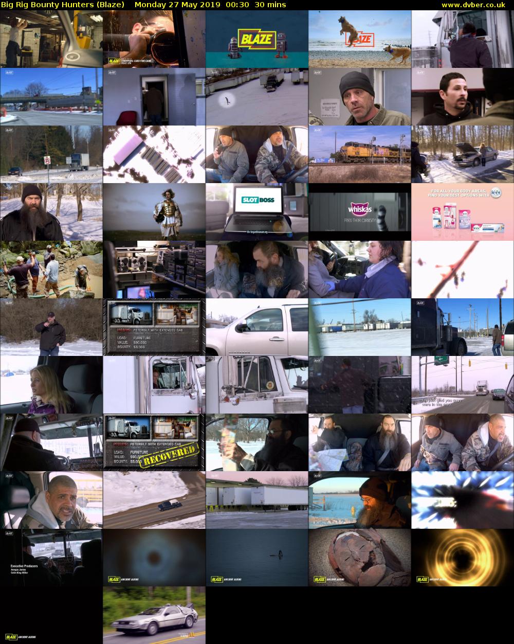 Big Rig Bounty Hunters (Blaze) Monday 27 May 2019 00:30 - 01:00