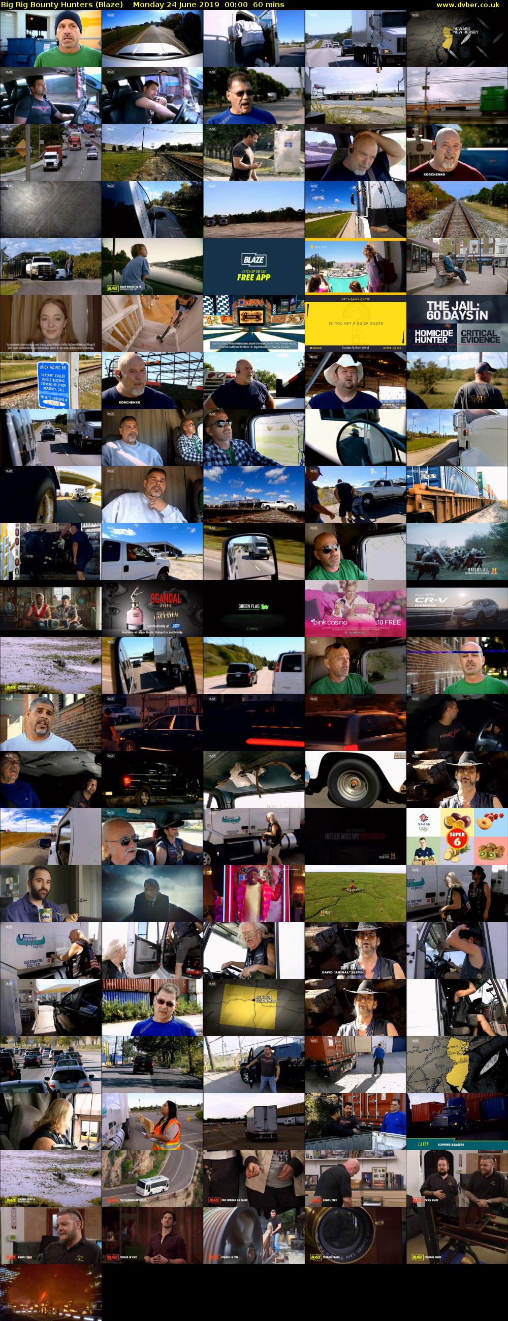 Big Rig Bounty Hunters (Blaze) Monday 24 June 2019 00:00 - 01:00