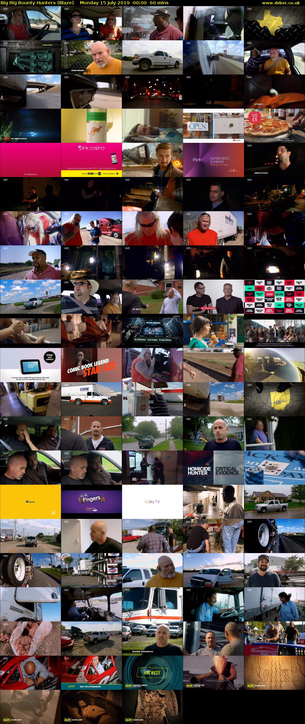 Big Rig Bounty Hunters (Blaze) Monday 15 July 2019 00:00 - 01:00