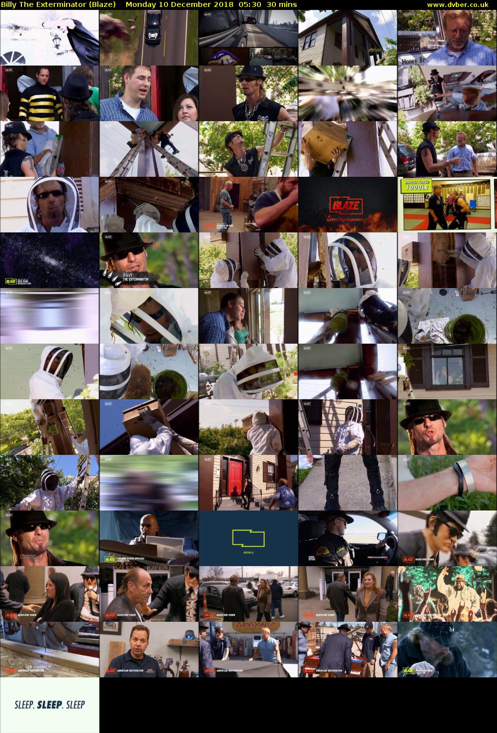 Billy The Exterminator (Blaze) Monday 10 December 2018 05:30 - 06:00