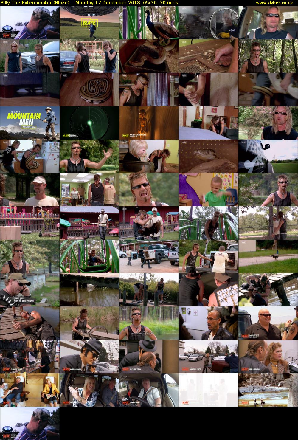 Billy The Exterminator (Blaze) Monday 17 December 2018 05:30 - 06:00