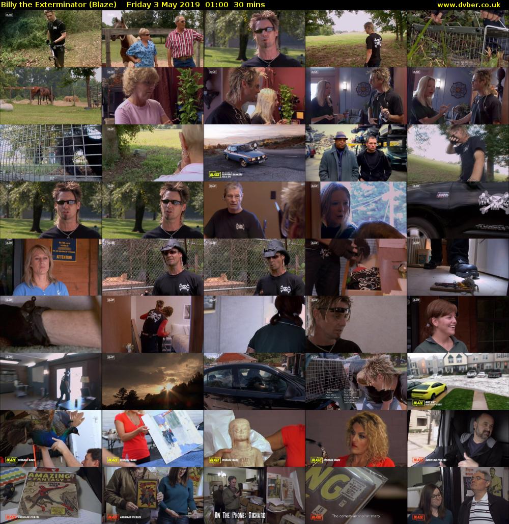Billy the Exterminator (Blaze) Friday 3 May 2019 01:00 - 01:30