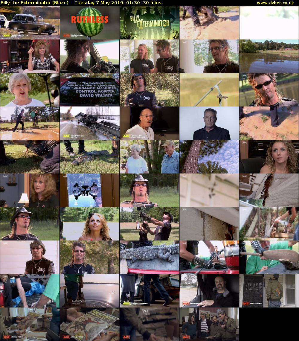 Billy the Exterminator (Blaze) Tuesday 7 May 2019 01:30 - 02:00