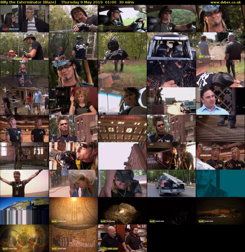Billy the Exterminator (Blaze) Thursday 9 May 2019 01:00 - 01:30