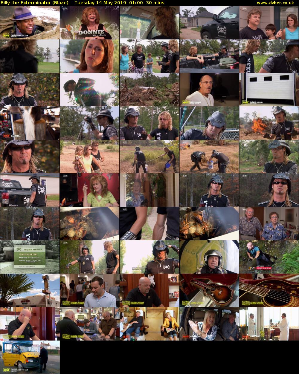 Billy the Exterminator (Blaze) Tuesday 14 May 2019 01:00 - 01:30