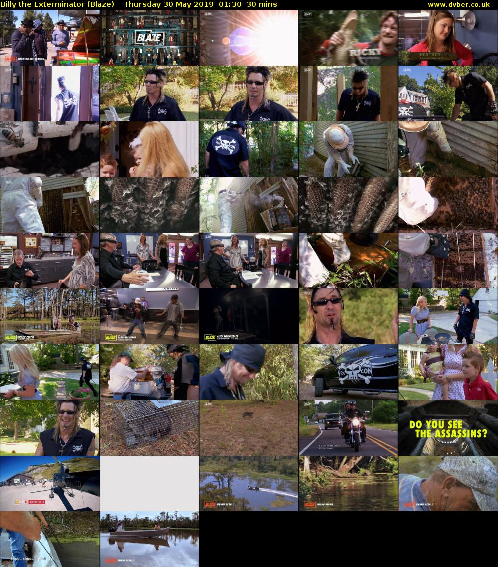 Billy the Exterminator (Blaze) Thursday 30 May 2019 01:30 - 02:00