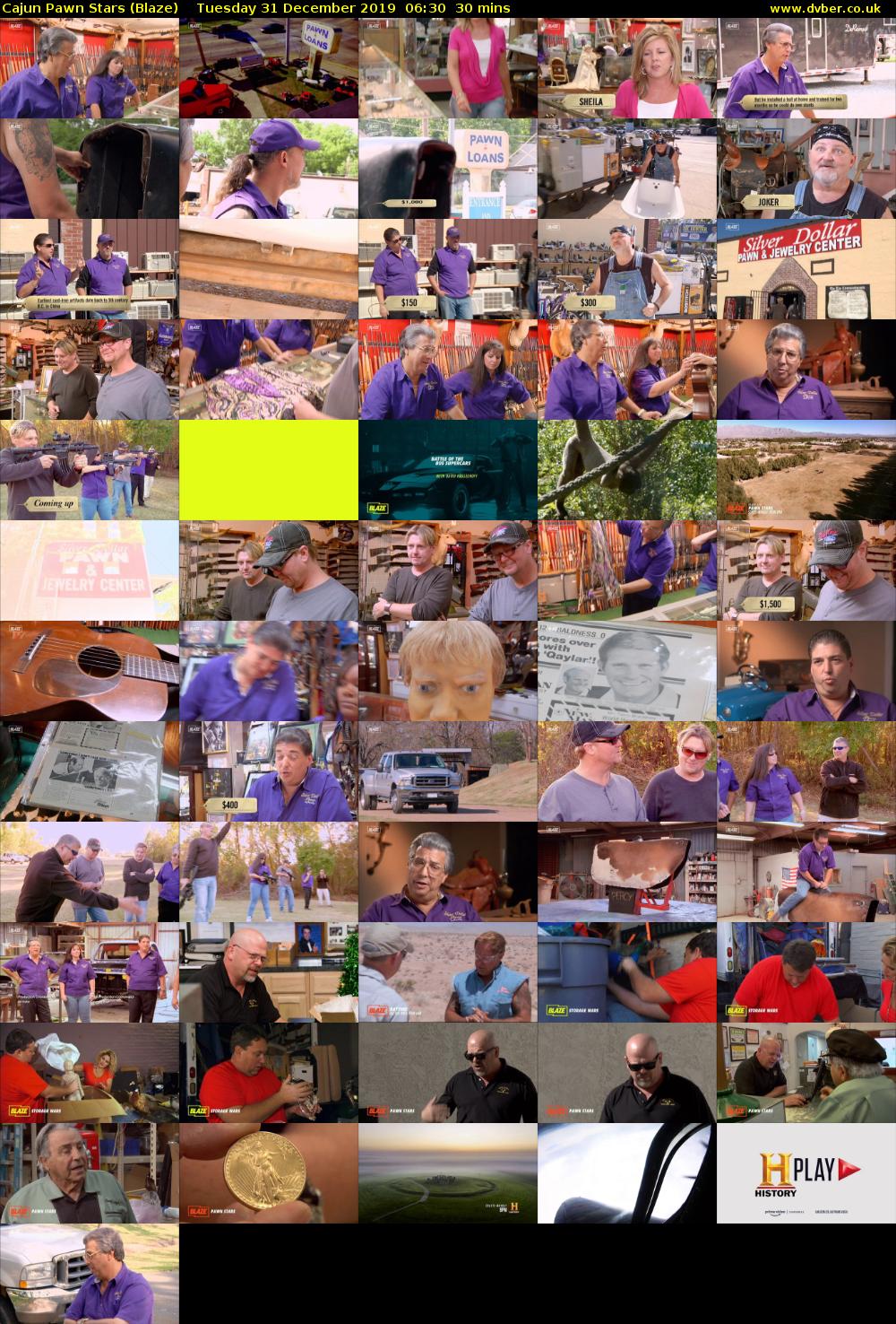 Cajun Pawn Stars (Blaze) Tuesday 31 December 2019 06:30 - 07:00