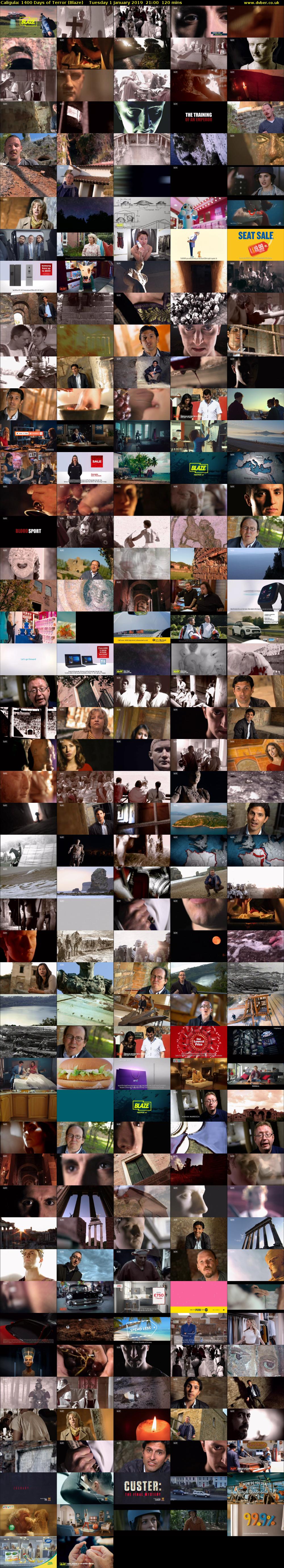 Caligula: 1400 Days of Terror (Blaze) Tuesday 1 January 2019 21:00 - 23:00