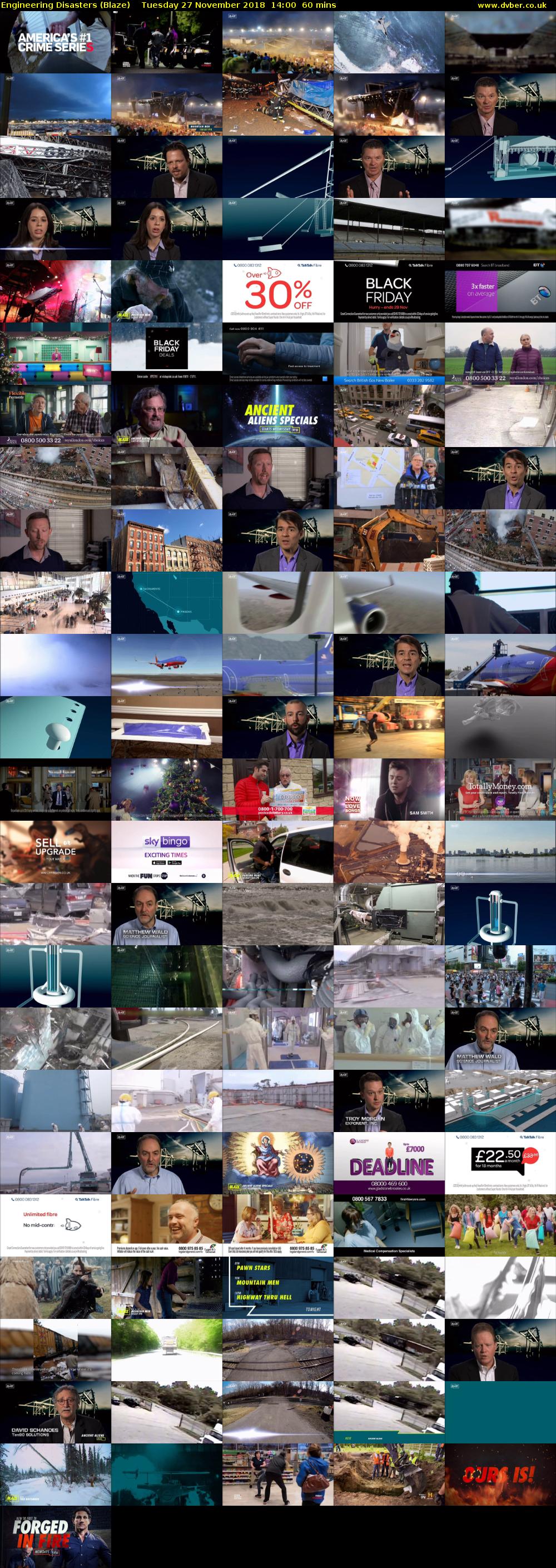 Engineering Disasters (Blaze) Tuesday 27 November 2018 14:00 - 15:00