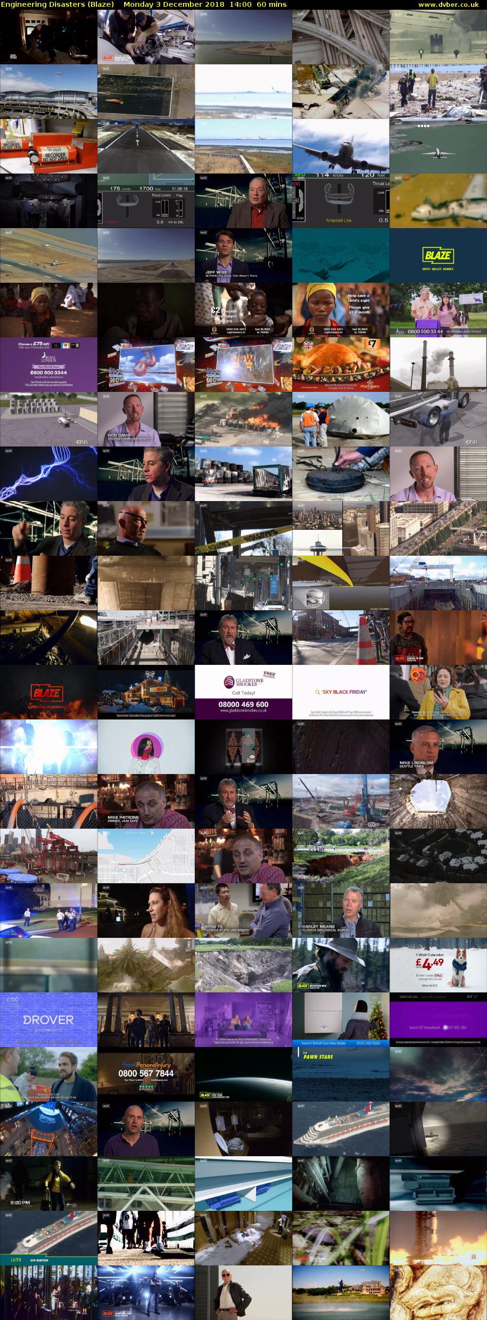 Engineering Disasters (Blaze) Monday 3 December 2018 14:00 - 15:00