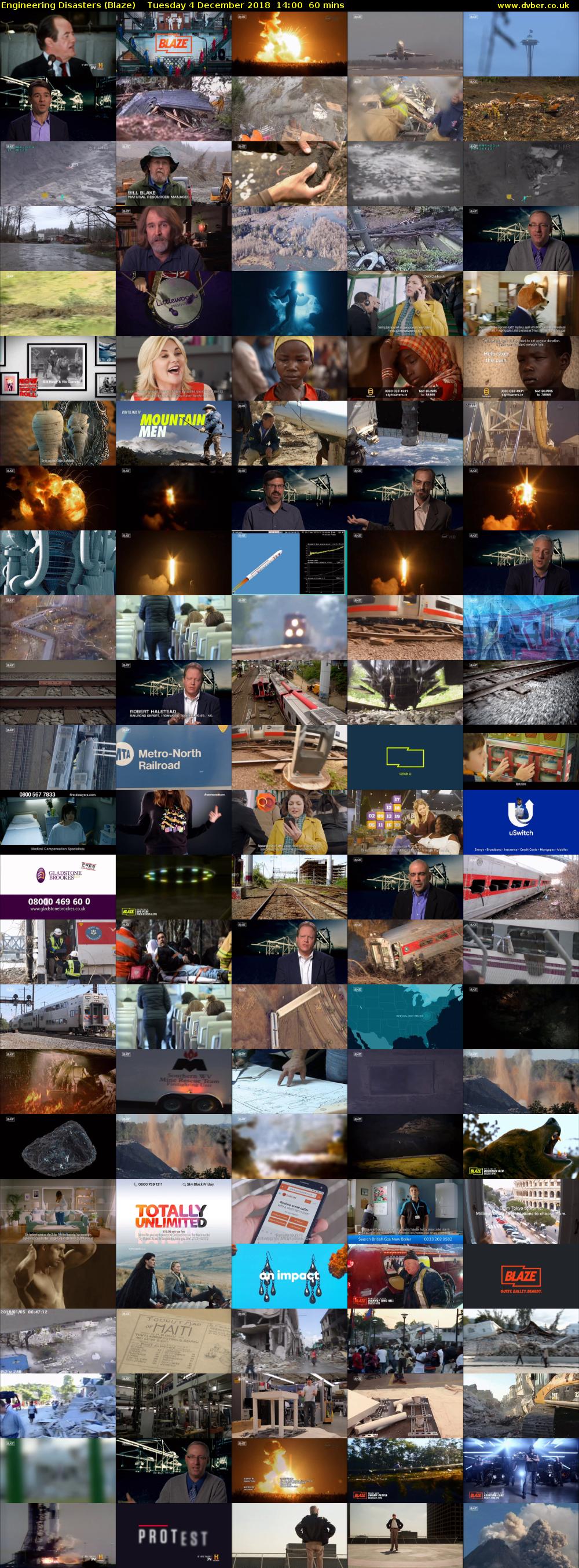 Engineering Disasters (Blaze) Tuesday 4 December 2018 14:00 - 15:00