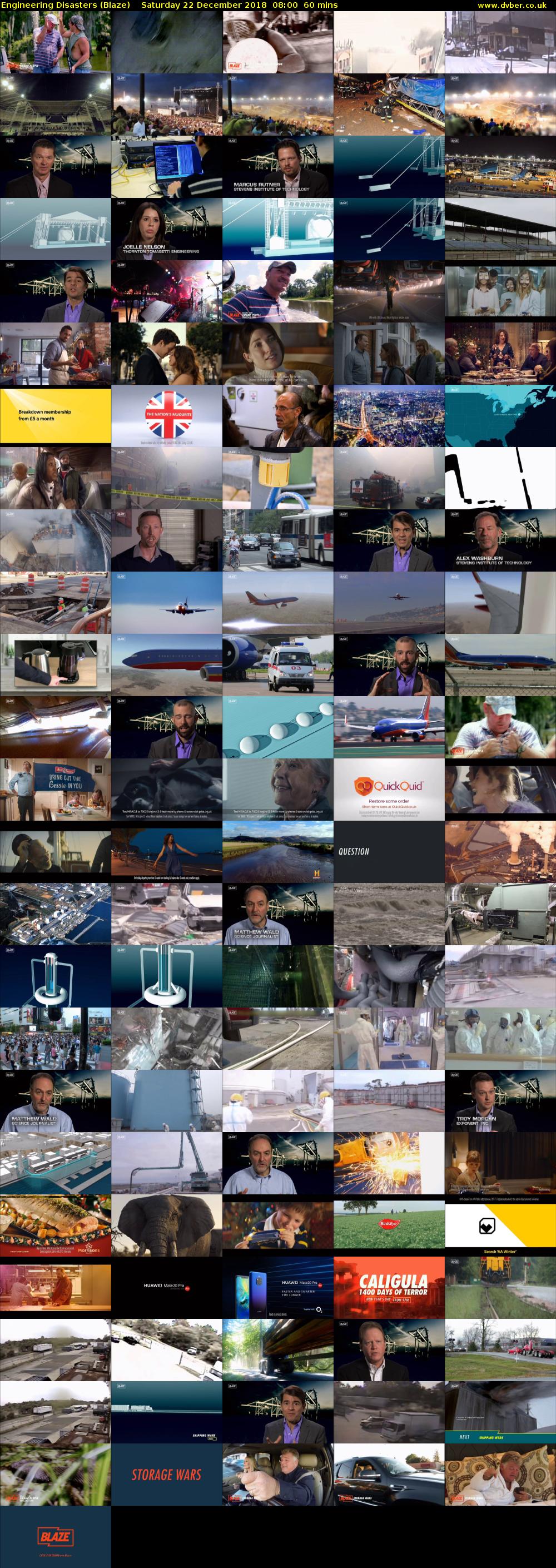 Engineering Disasters (Blaze) Saturday 22 December 2018 08:00 - 09:00