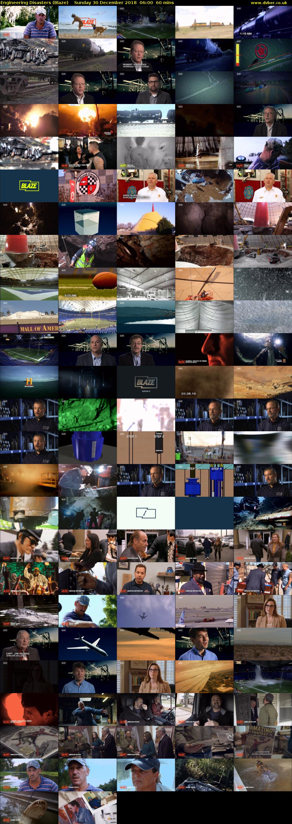 Engineering Disasters (Blaze) Sunday 30 December 2018 06:00 - 07:00