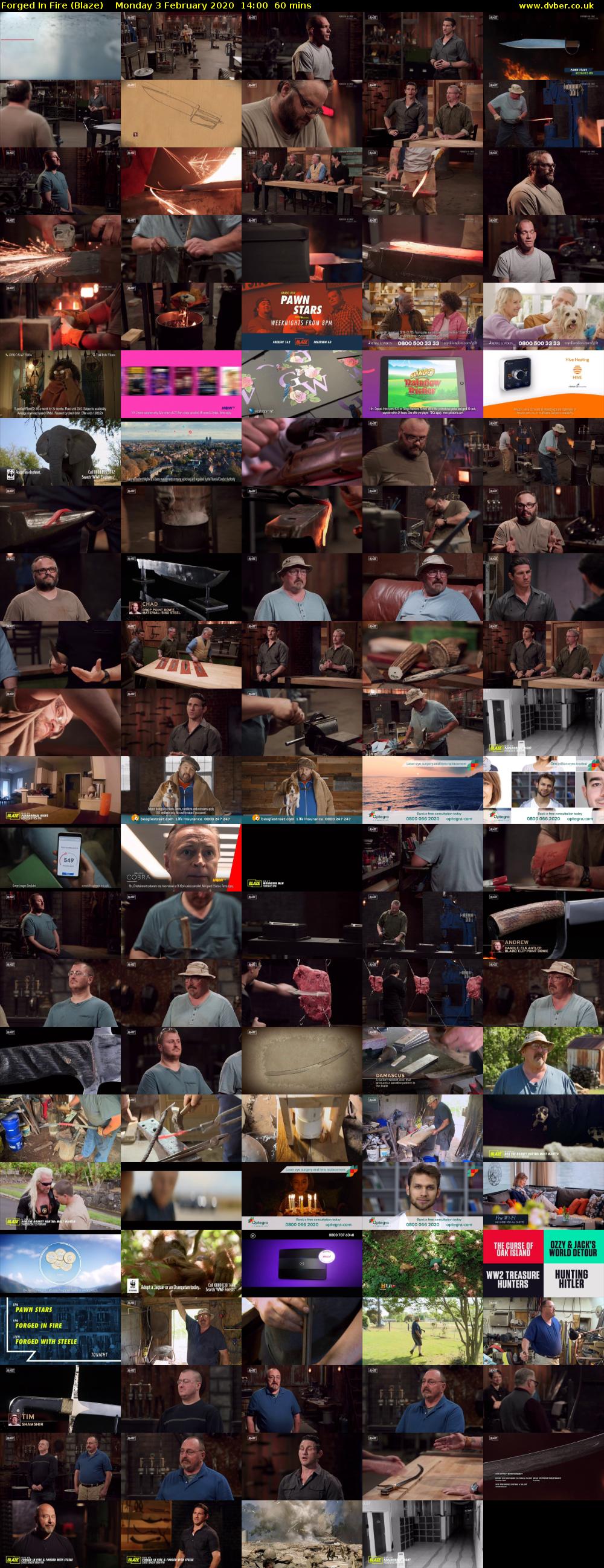 Forged In Fire (Blaze) Monday 3 February 2020 14:00 - 15:00