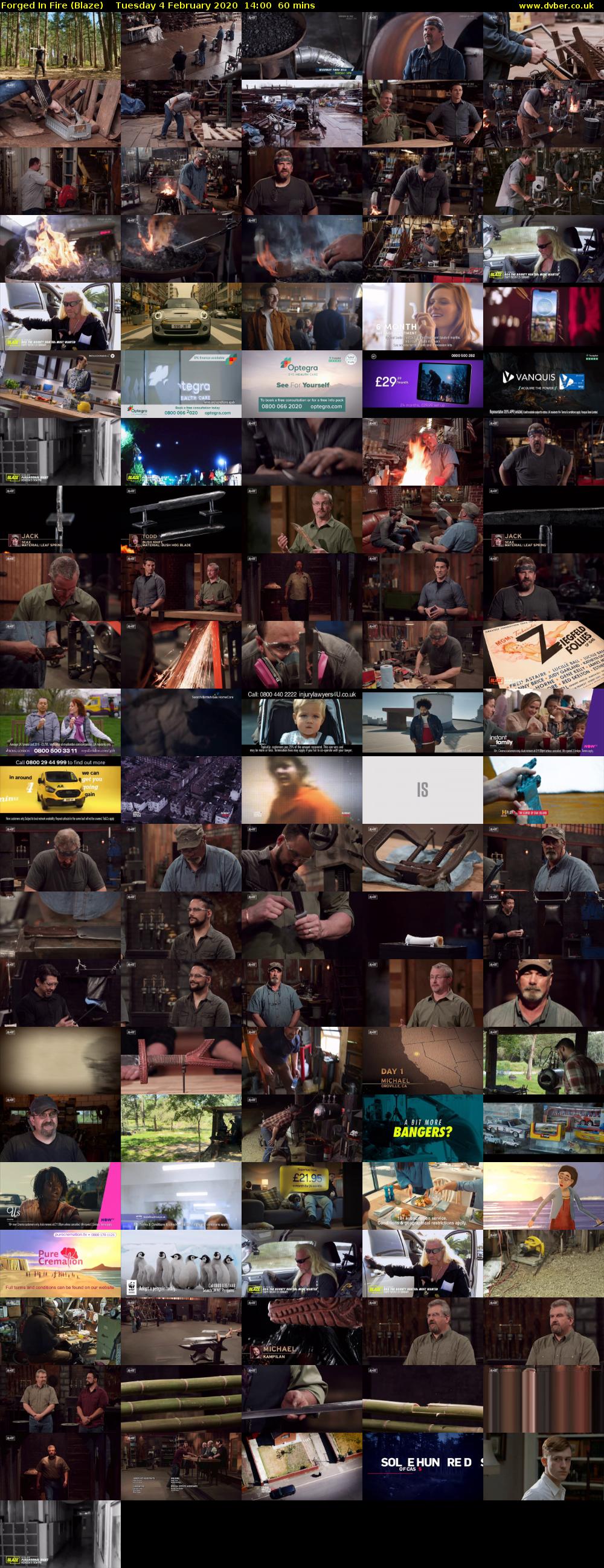 Forged In Fire (Blaze) Tuesday 4 February 2020 14:00 - 15:00