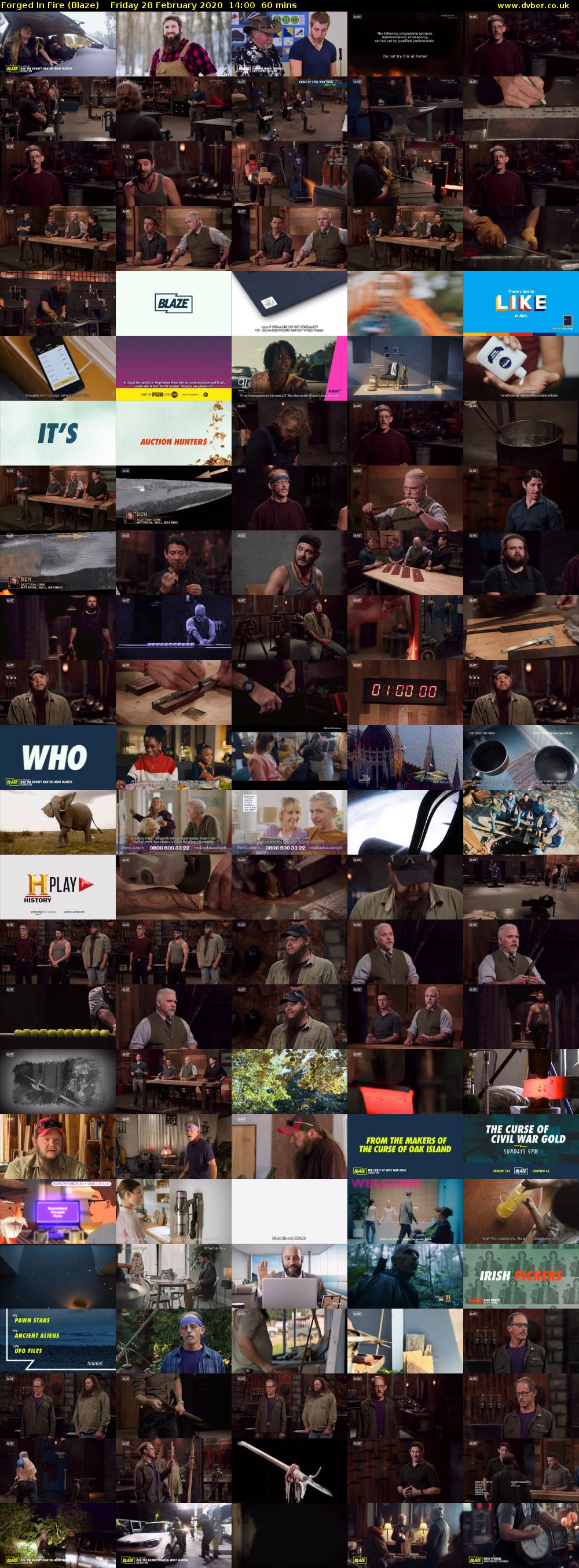 Forged In Fire (Blaze) Friday 28 February 2020 14:00 - 15:00