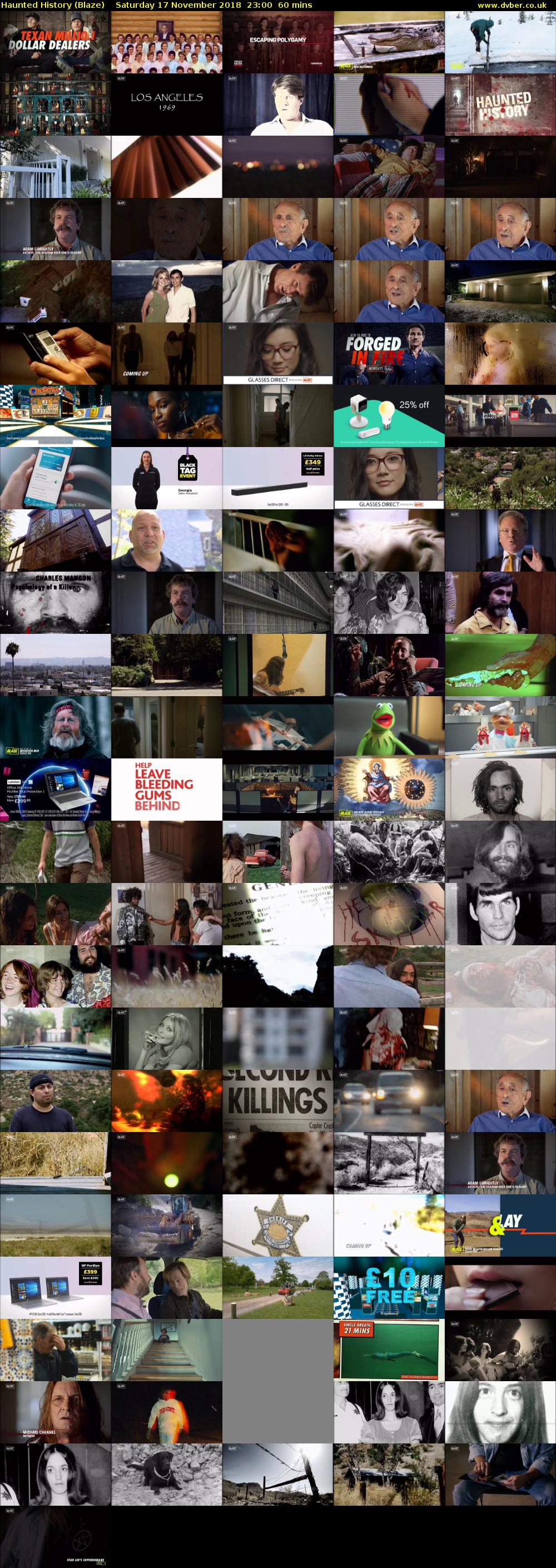 Haunted History (Blaze) Saturday 17 November 2018 23:00 - 00:00