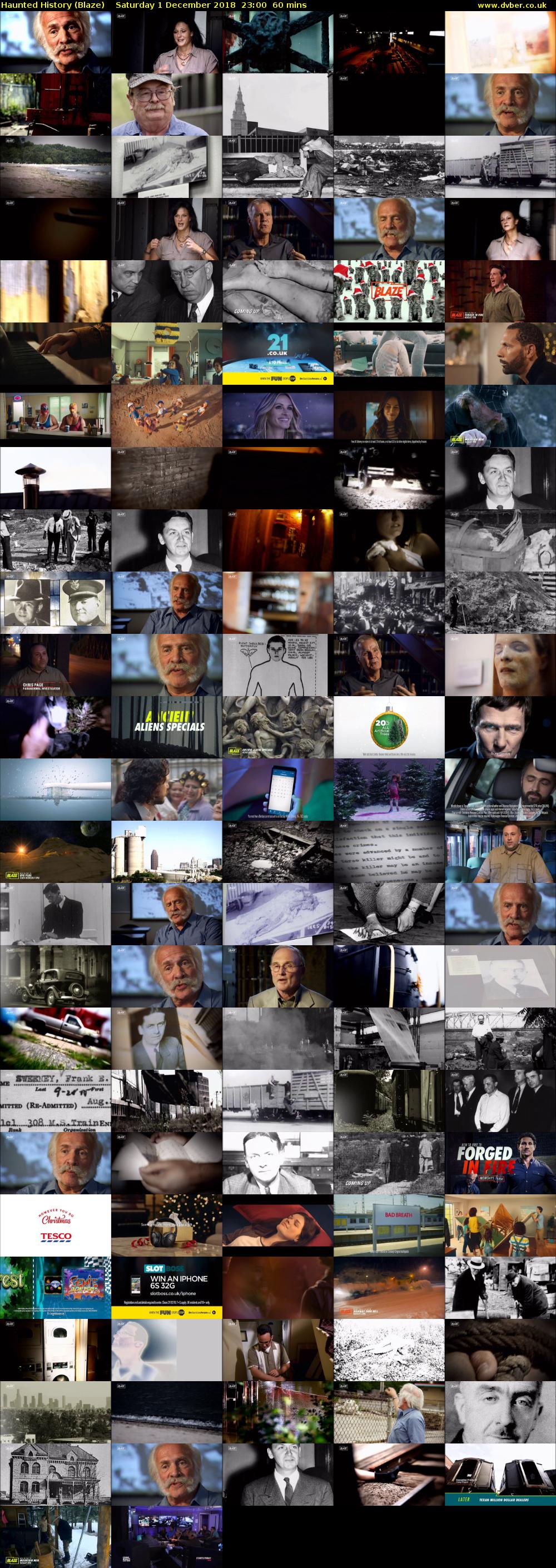 Haunted History (Blaze) Saturday 1 December 2018 23:00 - 00:00