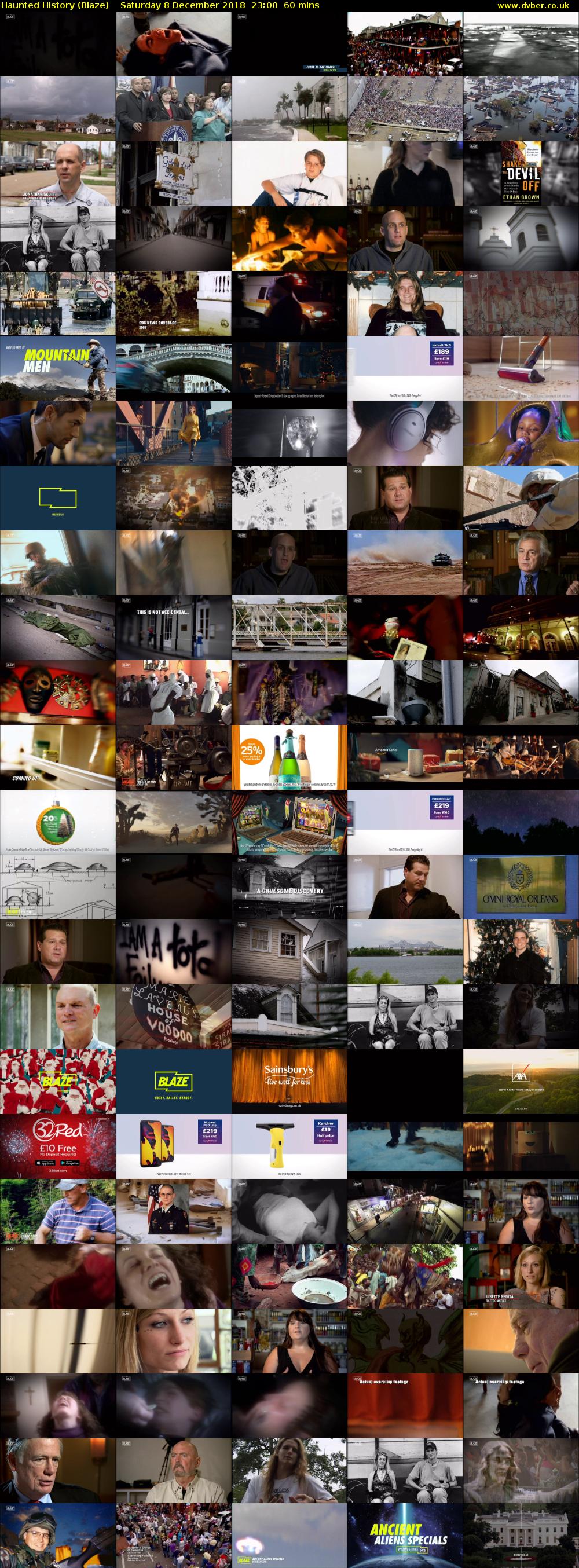 Haunted History (Blaze) Saturday 8 December 2018 23:00 - 00:00