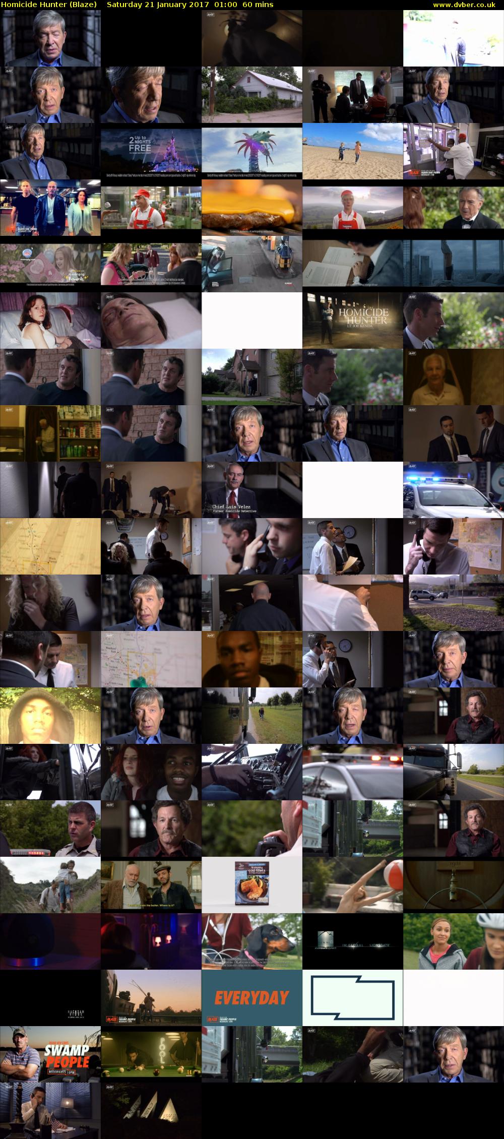 Homicide Hunter (Blaze) Saturday 21 January 2017 01:00 - 02:00