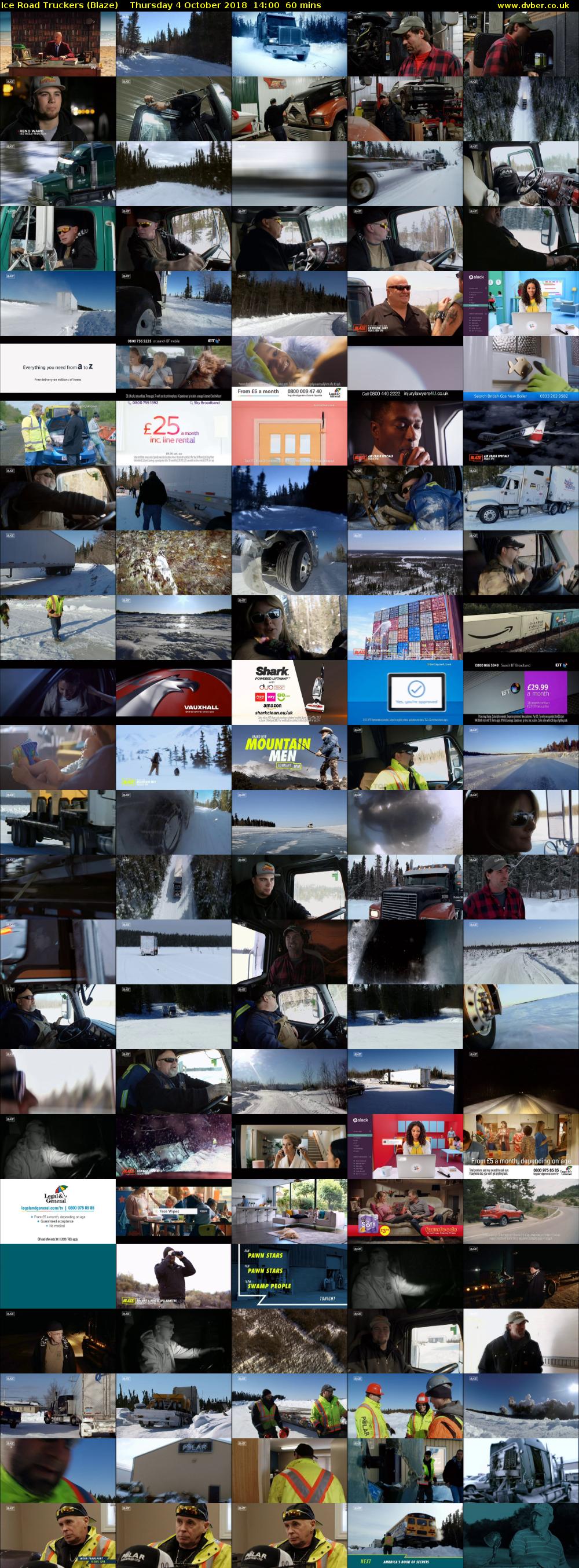 Ice Road Truckers (Blaze) Thursday 4 October 2018 14:00 - 15:00
