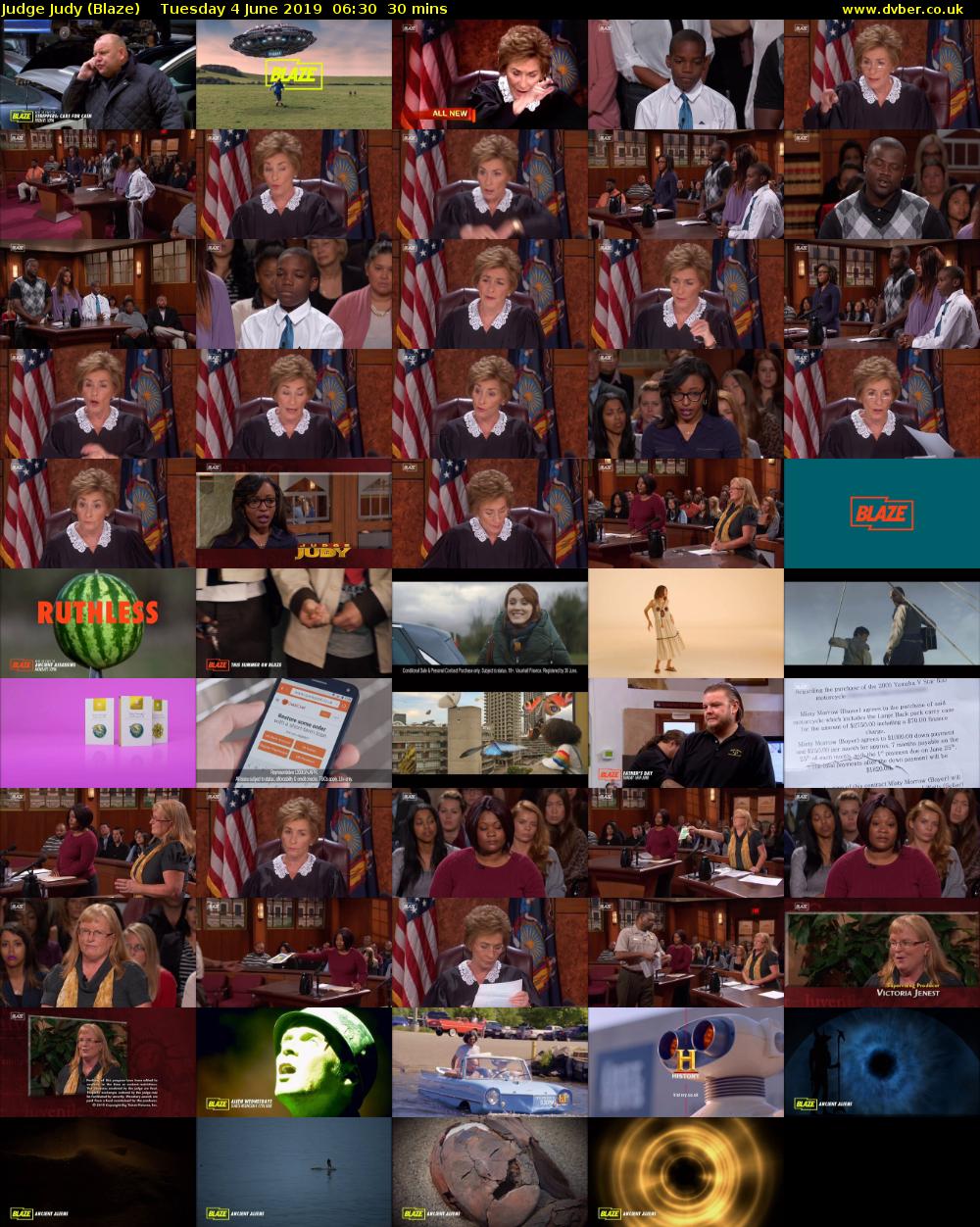 Judge Judy (Blaze) Tuesday 4 June 2019 06:30 - 07:00