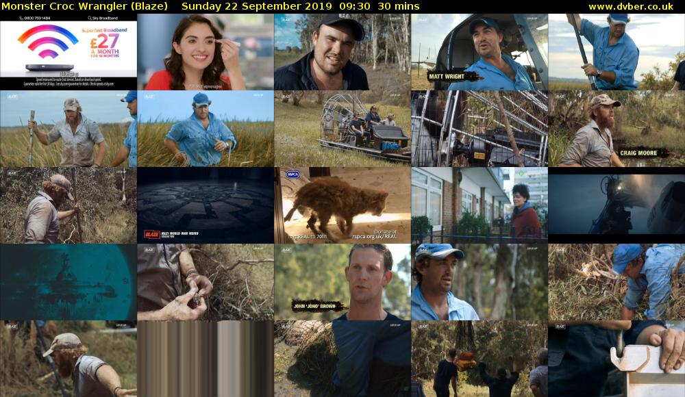 Monster Croc Wrangler (Blaze) Sunday 22 September 2019 09:30 - 10:00