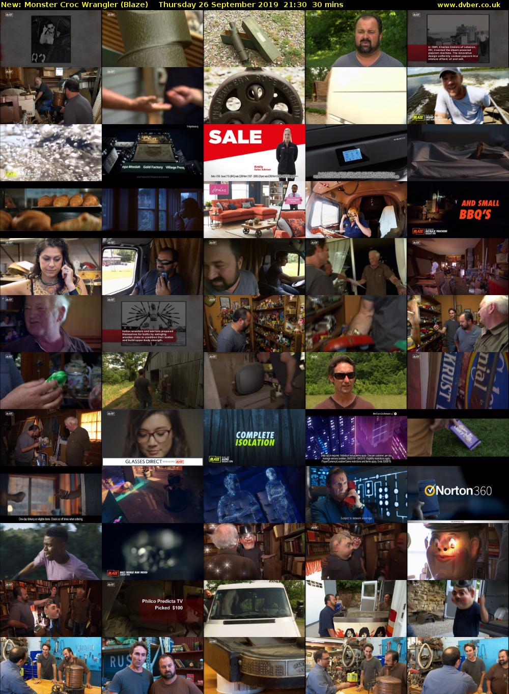 Monster Croc Wrangler (Blaze) Thursday 26 September 2019 21:30 - 22:00