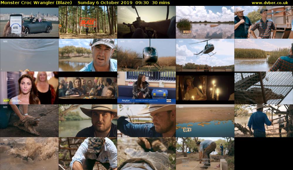 Monster Croc Wrangler (Blaze) Sunday 6 October 2019 09:30 - 10:00