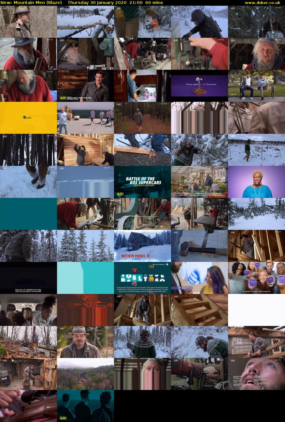Mountain Men (Blaze) Thursday 30 January 2020 21:00 - 22:00