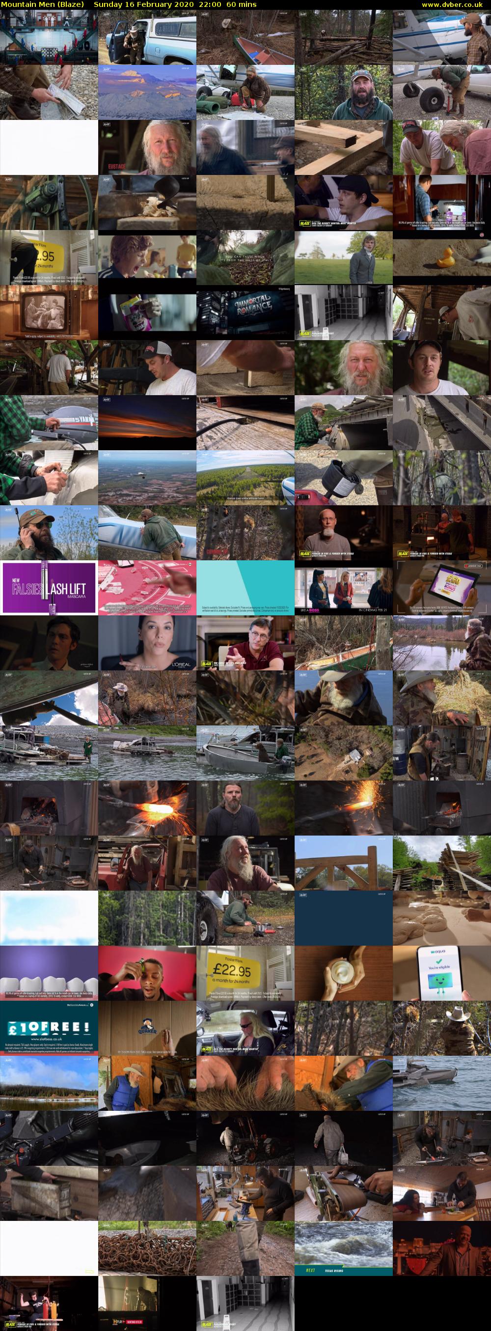 Mountain Men (Blaze) Sunday 16 February 2020 22:00 - 23:00