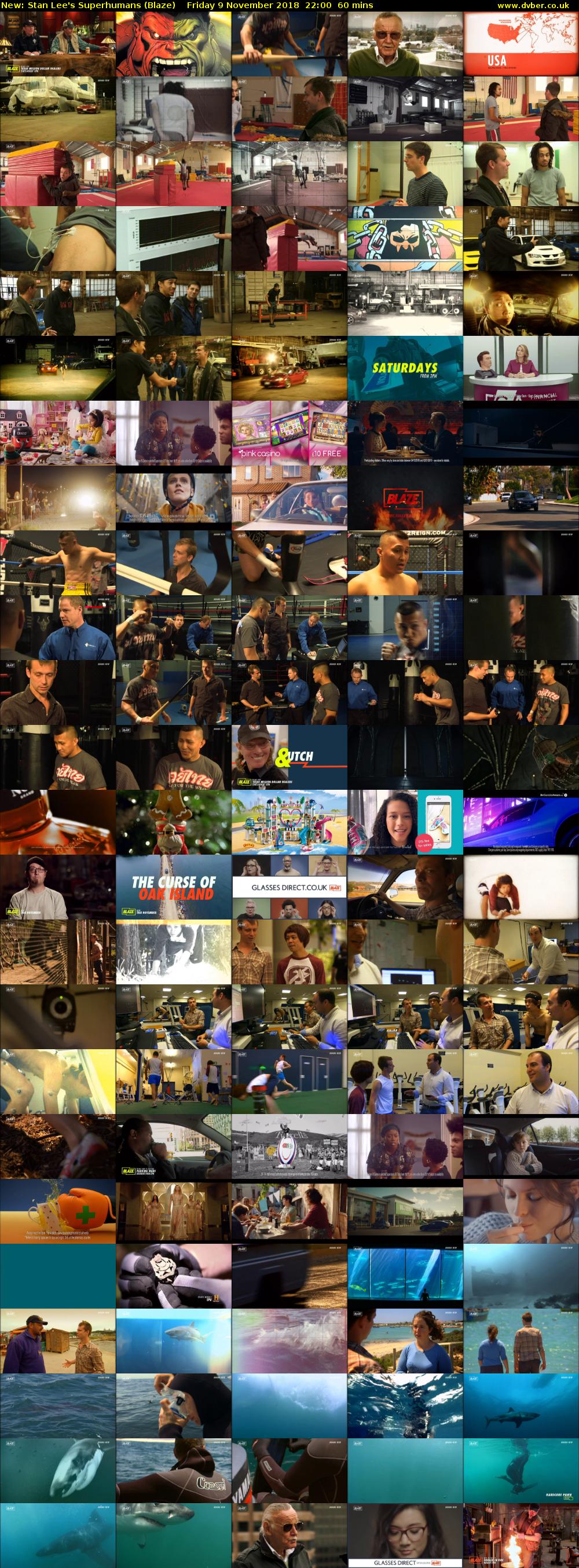 Stan Lee's Superhumans (Blaze) Friday 9 November 2018 22:00 - 23:00