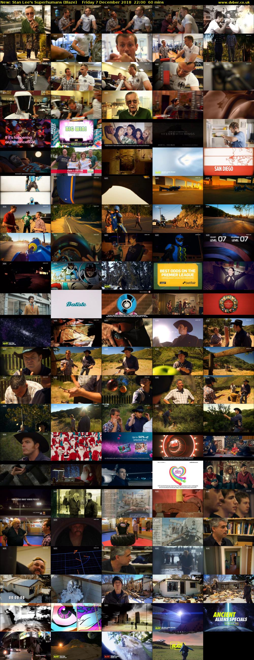 Stan Lee's Superhumans (Blaze) Friday 7 December 2018 22:00 - 23:00