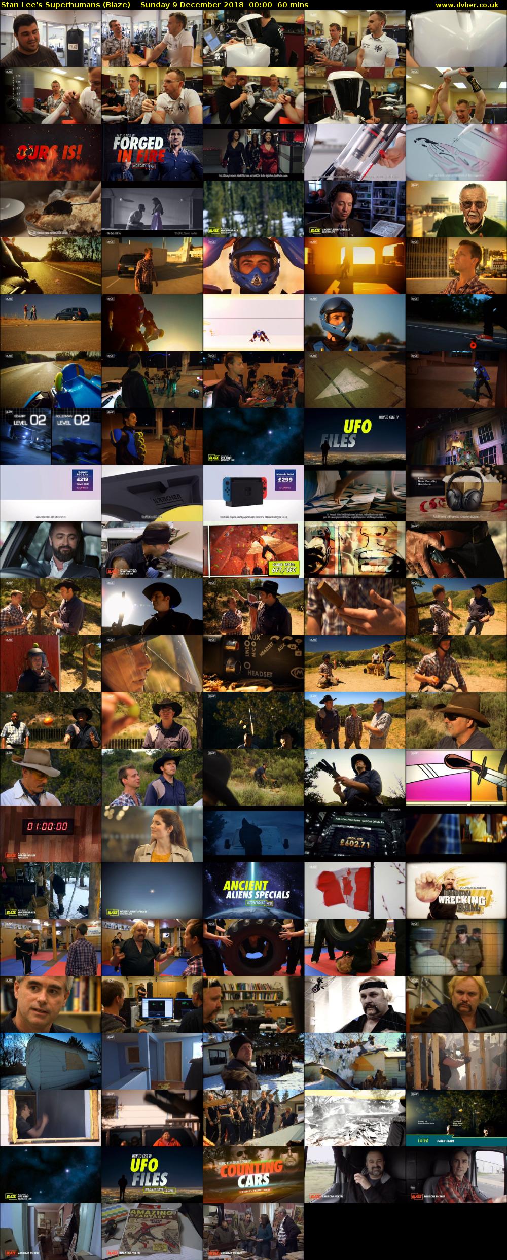 Stan Lee's Superhumans (Blaze) Sunday 9 December 2018 00:00 - 01:00