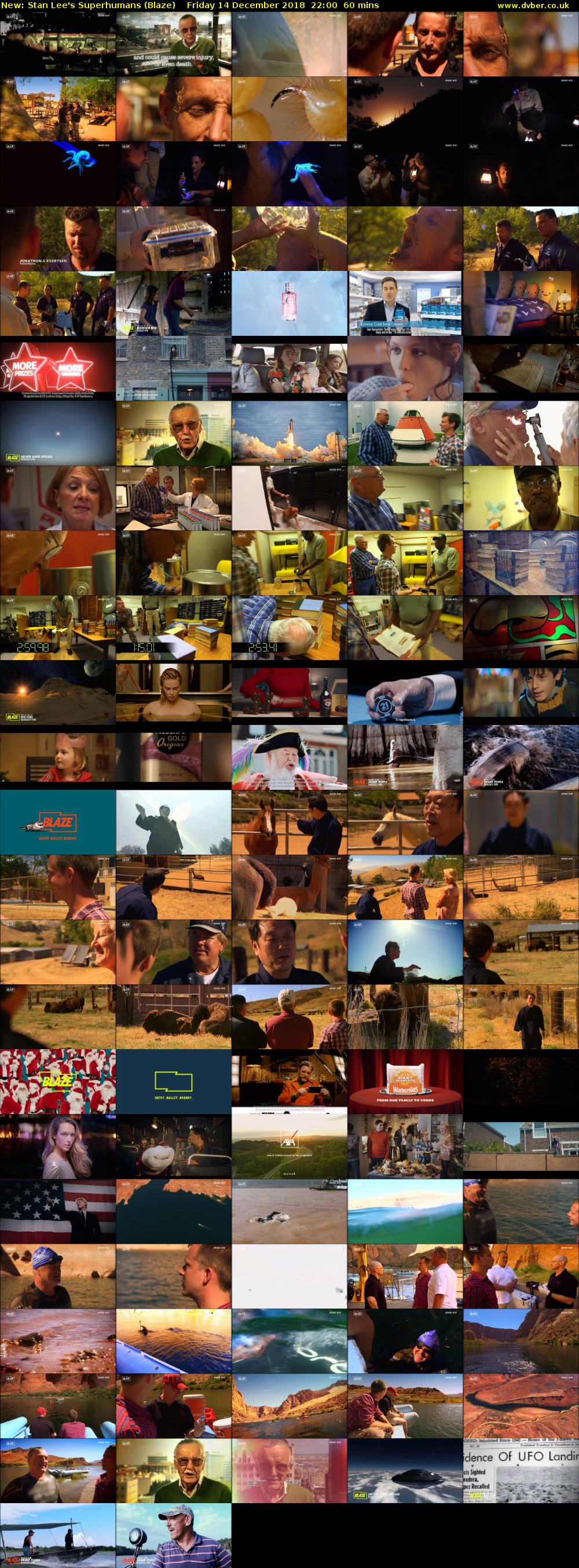 Stan Lee's Superhumans (Blaze) Friday 14 December 2018 22:00 - 23:00