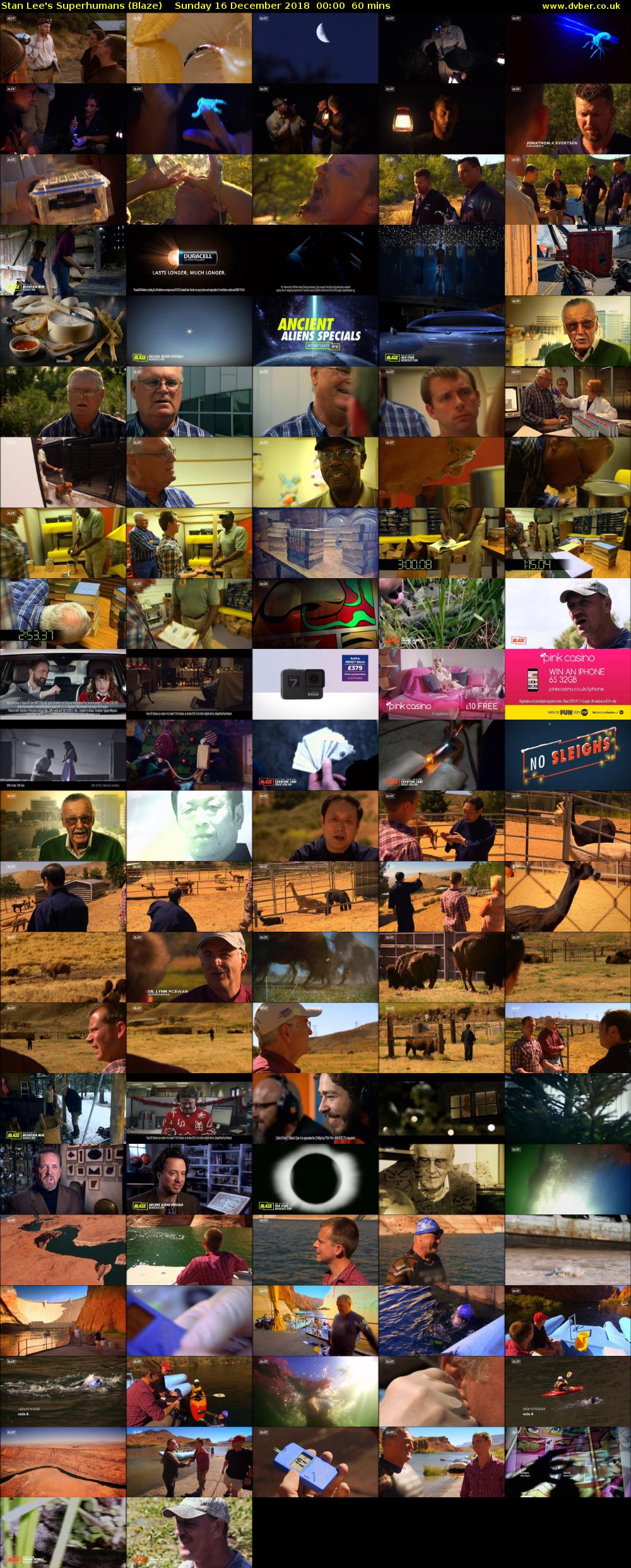 Stan Lee's Superhumans (Blaze) Sunday 16 December 2018 00:00 - 01:00