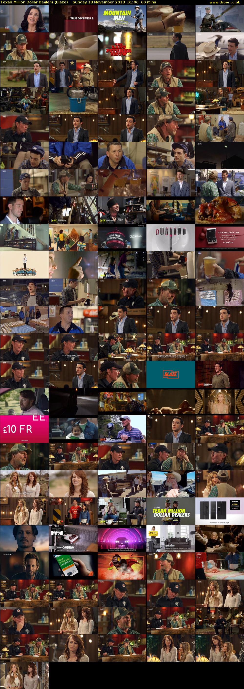 Texan Million Dollar Dealers (Blaze) Sunday 18 November 2018 01:00 - 02:00