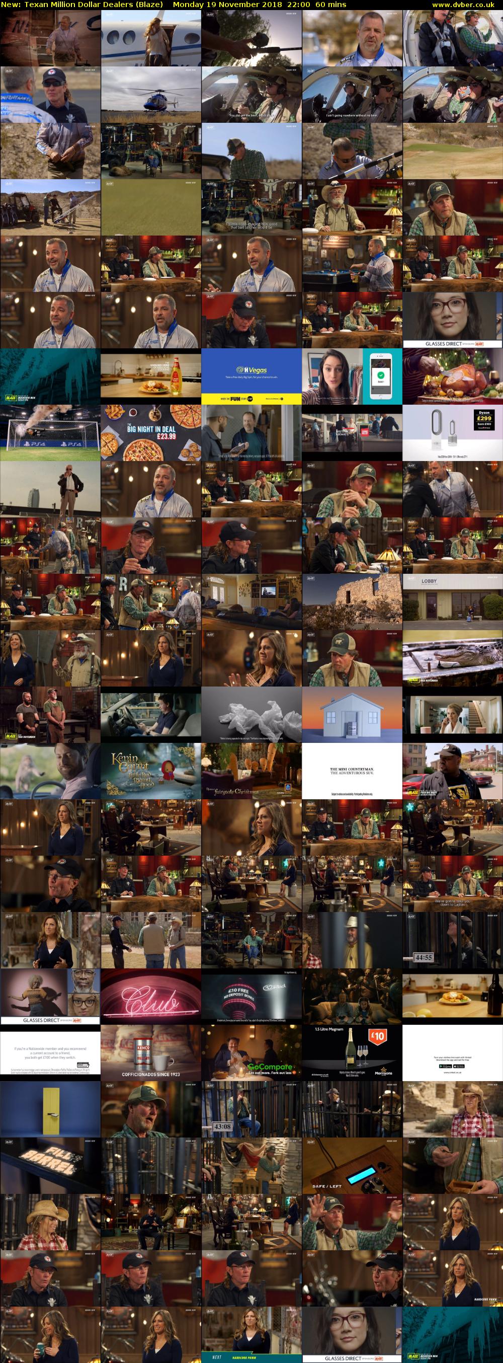 Texan Million Dollar Dealers (Blaze) Monday 19 November 2018 22:00 - 23:00
