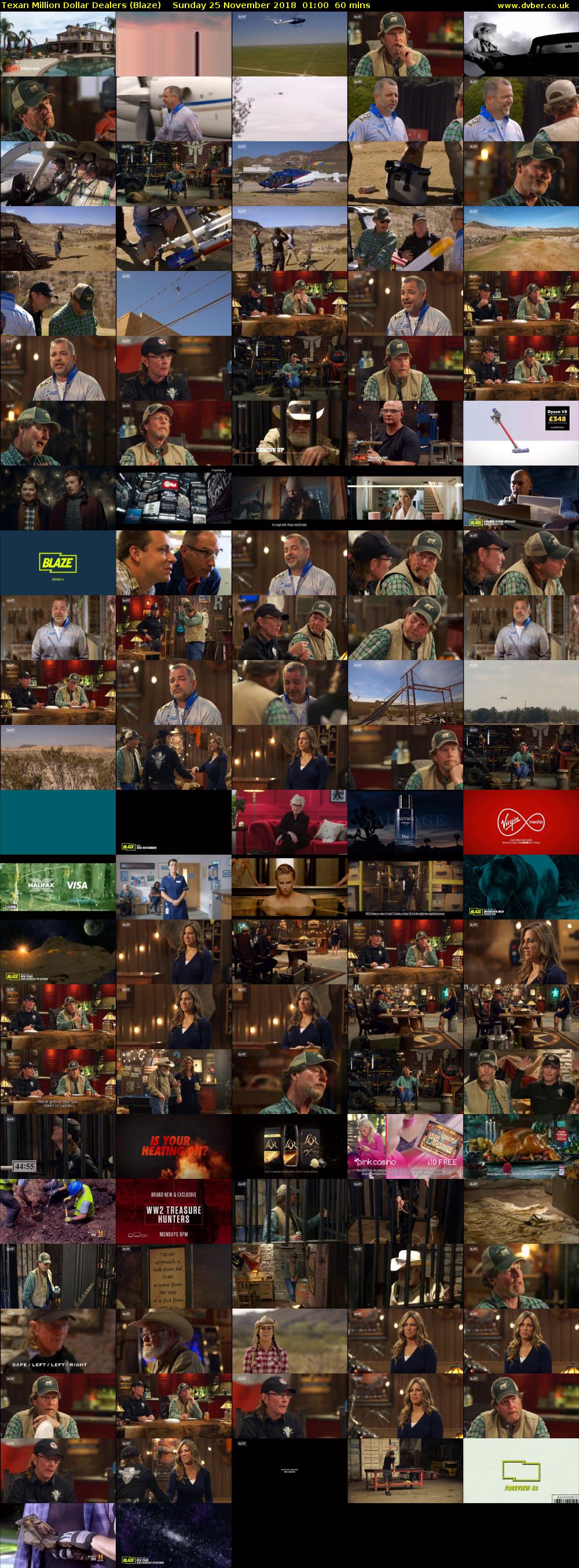Texan Million Dollar Dealers (Blaze) Sunday 25 November 2018 01:00 - 02:00