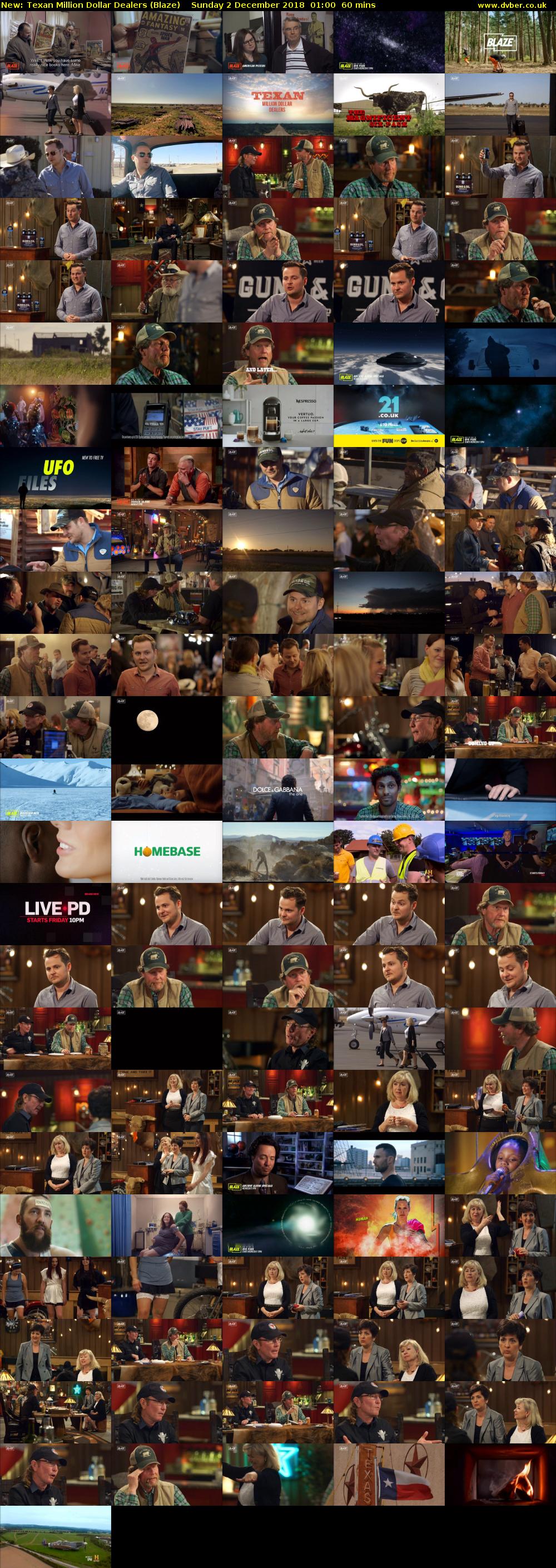 Texan Million Dollar Dealers (Blaze) Sunday 2 December 2018 01:00 - 02:00