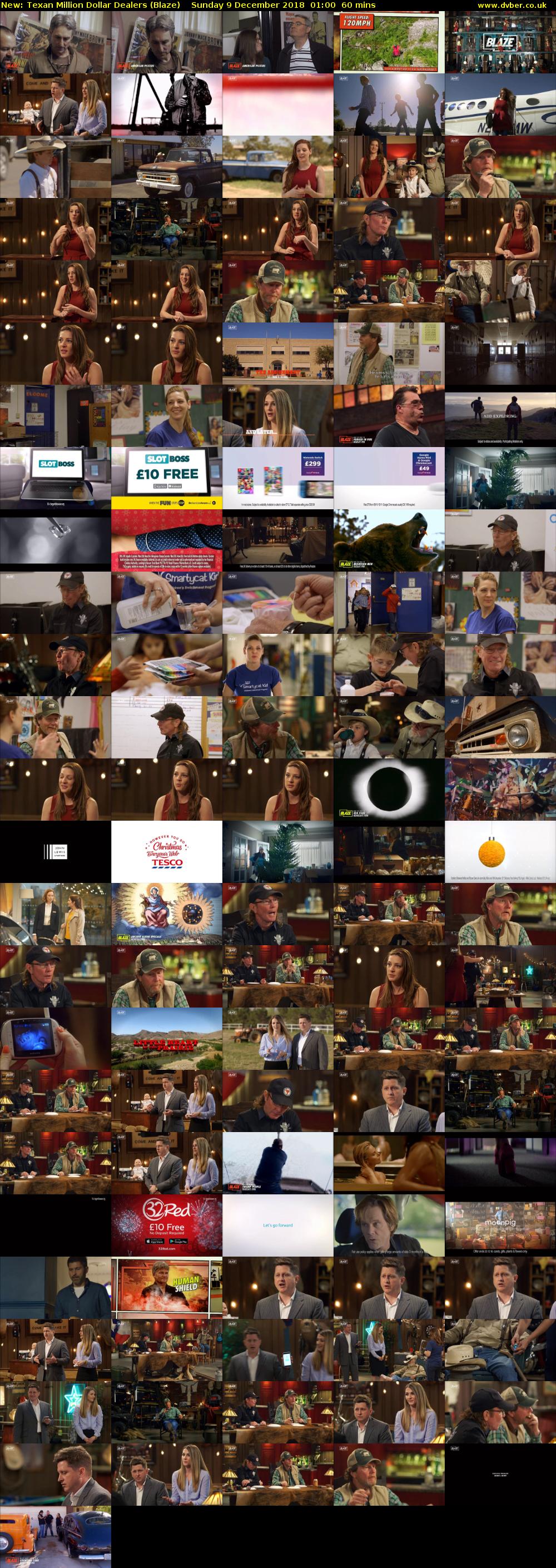 Texan Million Dollar Dealers (Blaze) Sunday 9 December 2018 01:00 - 02:00