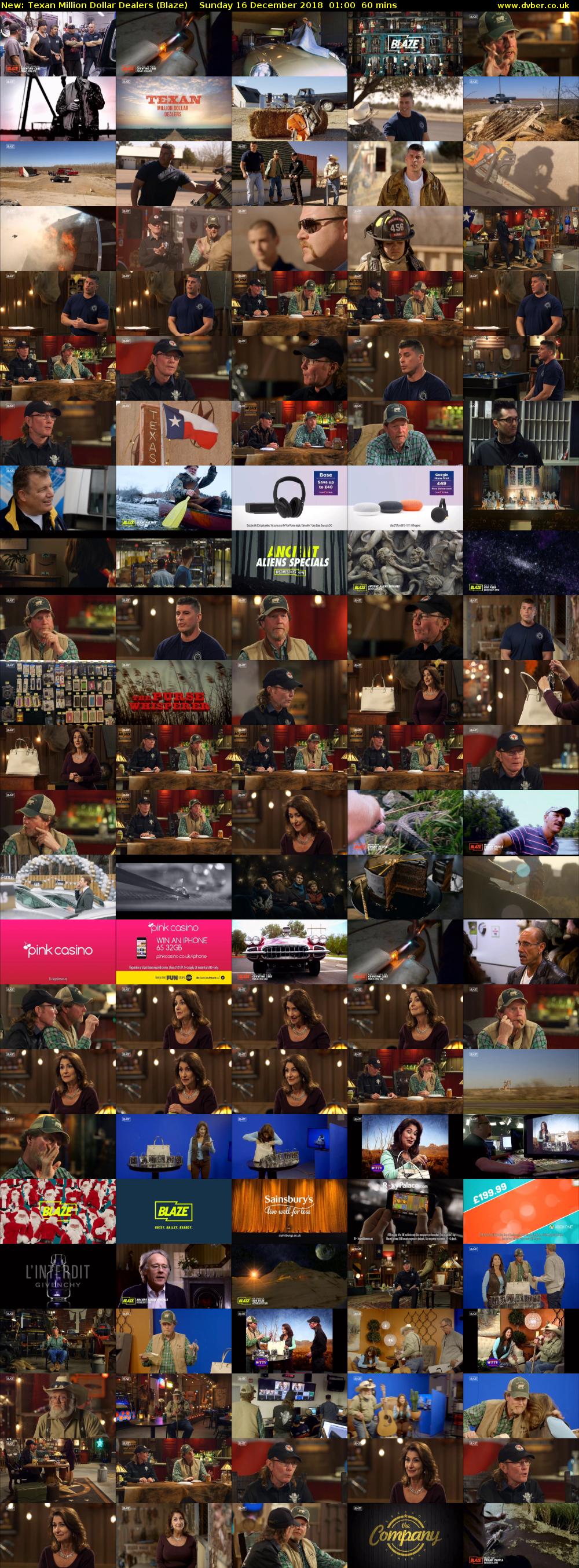 Texan Million Dollar Dealers (Blaze) Sunday 16 December 2018 01:00 - 02:00
